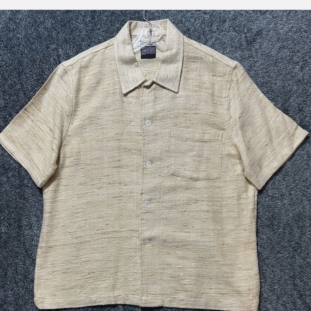 Our Legacy Beige Silk Button Down Shirt